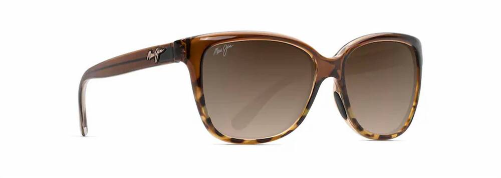 NEW MAUI JIM unisex starfish polarized sunglasses in translucent chocolate with